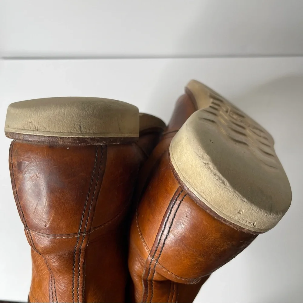 Red Wing CLASSIC MOC 865 BOOT IN ORO LEGACY LEATHER Size 9.5 DISTRESSED - Picture 5 of 15